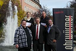 von Links; Herr Schilling, Frau Keller, Herr von Kirchbach, Herr Keffer, Herr Thomann