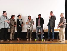 Herr Armin Schilling (FaM),  Frau Dilger (MAKS), Frau Quillitsch (MAKS), Frau Schlegel, Herr Uli Borowka (Gastredner), Herr Wolfgang (Moderator), Herr Manfred Kluth (Blaues Kreuz)